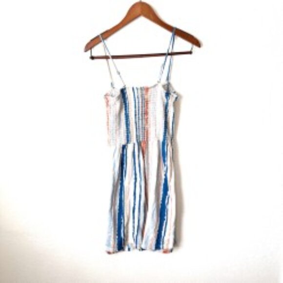 Roxy Striped Sundress | Smocked Bodice & Adjustable Straps | Size L - Picture 3 of 7